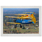 Service Colors: Stearman Formation Flight - Print Material - Pilot gifts - WWII warbird t-shirt