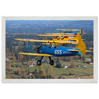 Service Colors: Stearman Formation Flight - Print Material - Pilot gifts - WWII warbird t-shirt