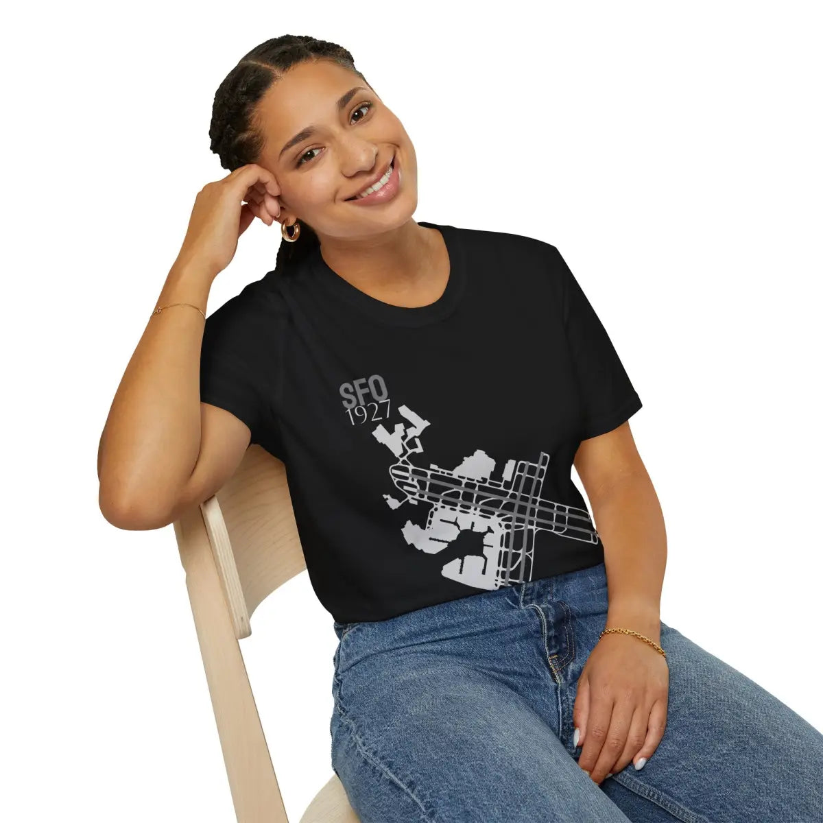 SFO San Francisco International - 1927 - Tee - T-Shirt - Pilot gifts - WWII warbird t-shirt