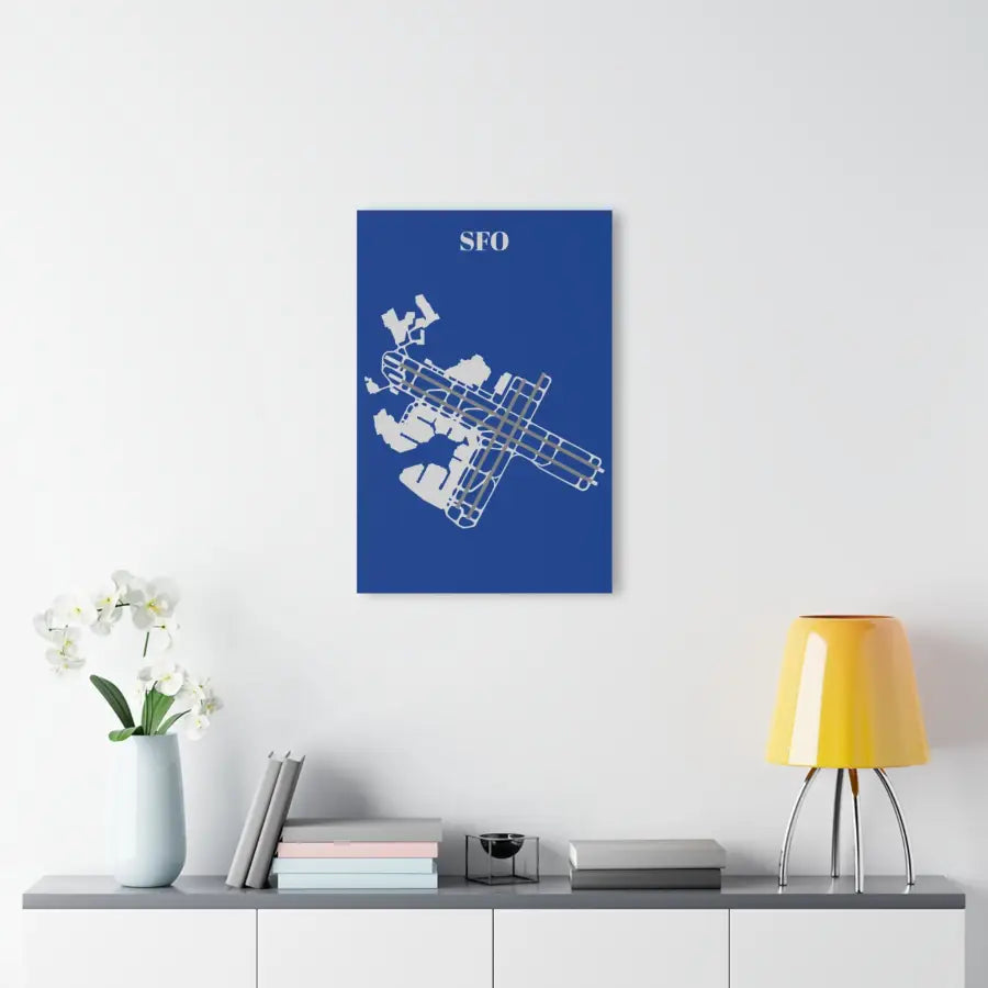 SFO - San Francisco International Acrylic Print - Home Decor - Pilot gifts - WWII warbird t-shirt