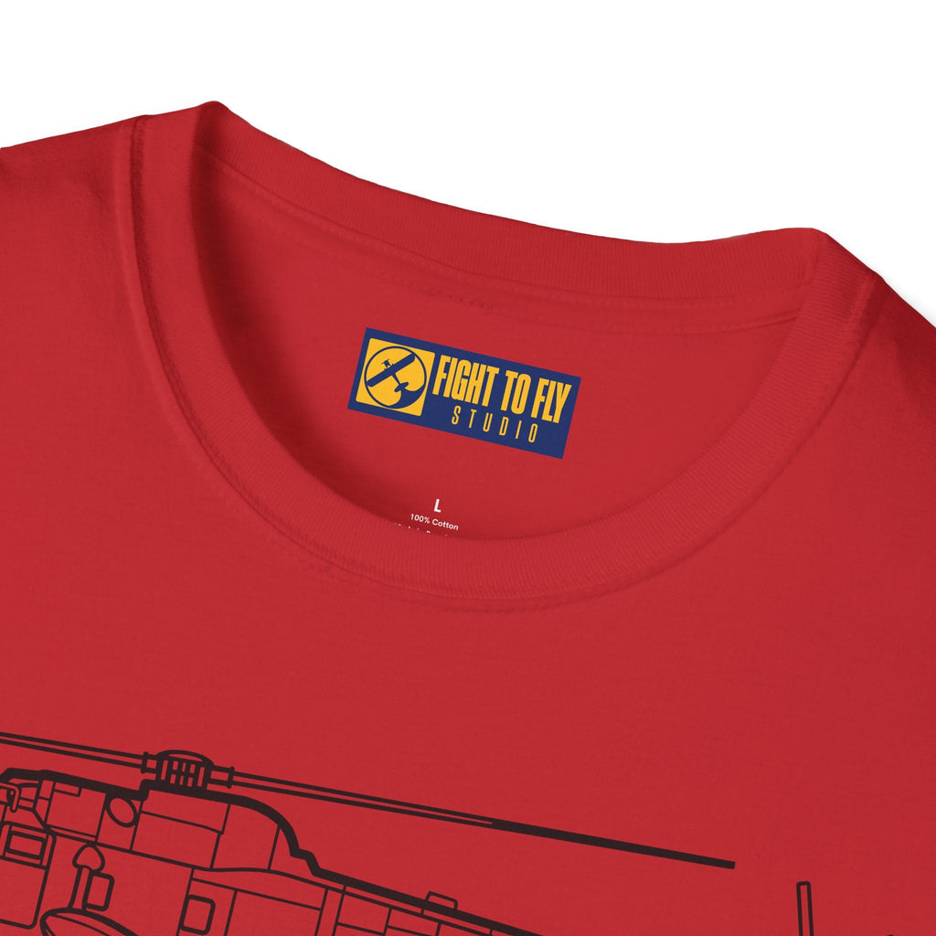 SH-3 T-Shirt – Sea King Anti-Submarine Helicopter Aviation Tee - Pilot gifts - WWII warbird t-shirt