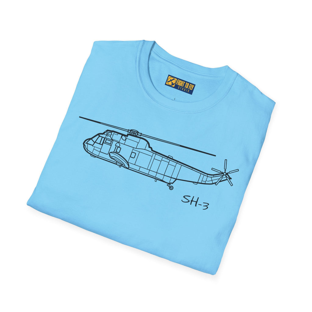 SH-3 T-Shirt – Sea King Anti-Submarine Helicopter Aviation Tee - Pilot gifts - WWII warbird t-shirt