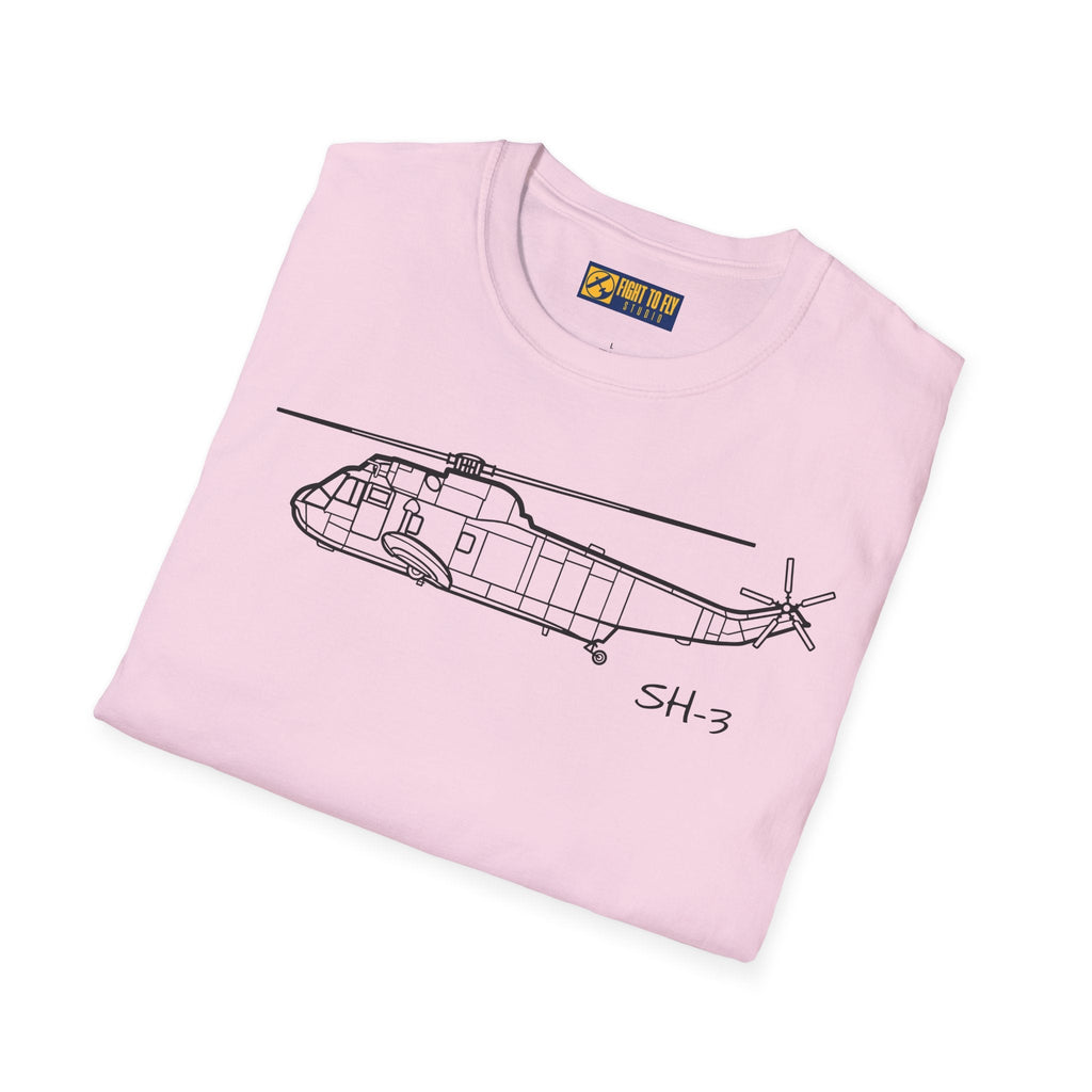 SH-3 T-Shirt – Sea King Anti-Submarine Helicopter Aviation Tee - Pilot gifts - WWII warbird t-shirt