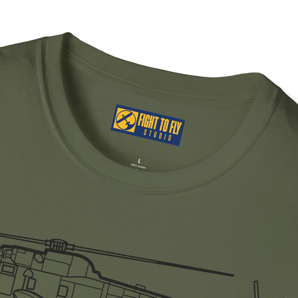 SH-3 T-Shirt – Sea King Anti-Submarine Helicopter Aviation Tee - Pilot gifts - WWII warbird t-shirt