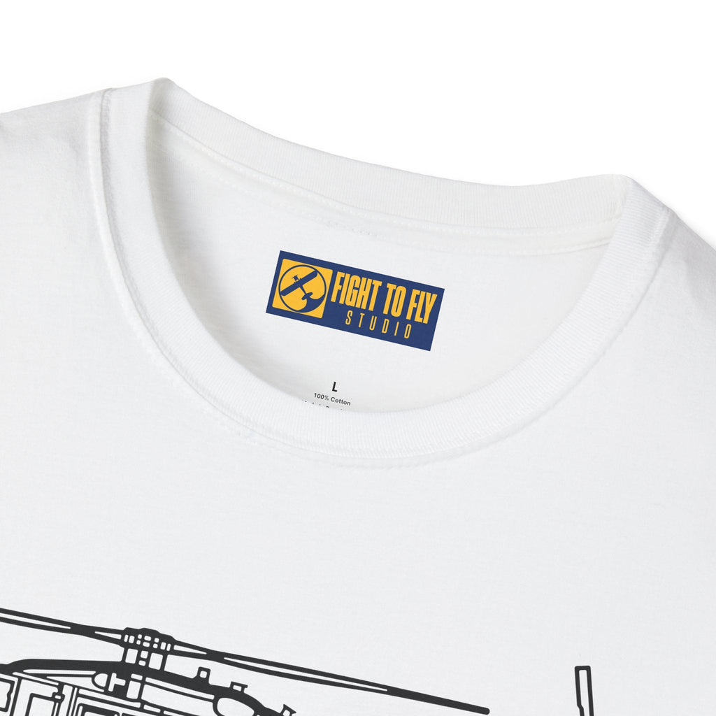 SH-60 T-Shirt – Seahawk Maritime Helicopter Aviation Tee - Pilot gifts - WWII warbird t-shirt