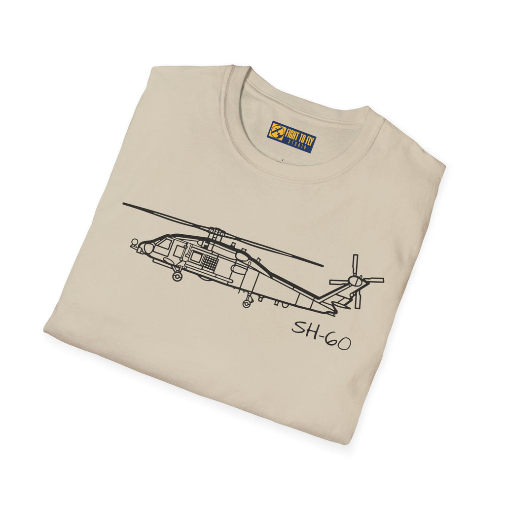 SH-60 T-Shirt – Seahawk Maritime Helicopter Aviation Tee - Pilot gifts - WWII warbird t-shirt