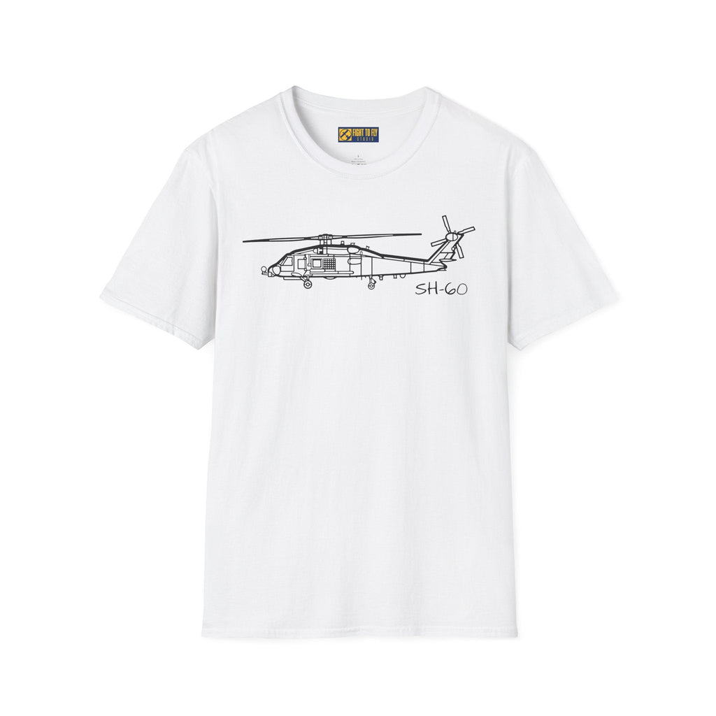 SH-60 T-Shirt – Seahawk Maritime Helicopter Aviation Tee - Pilot gifts - WWII warbird t-shirt