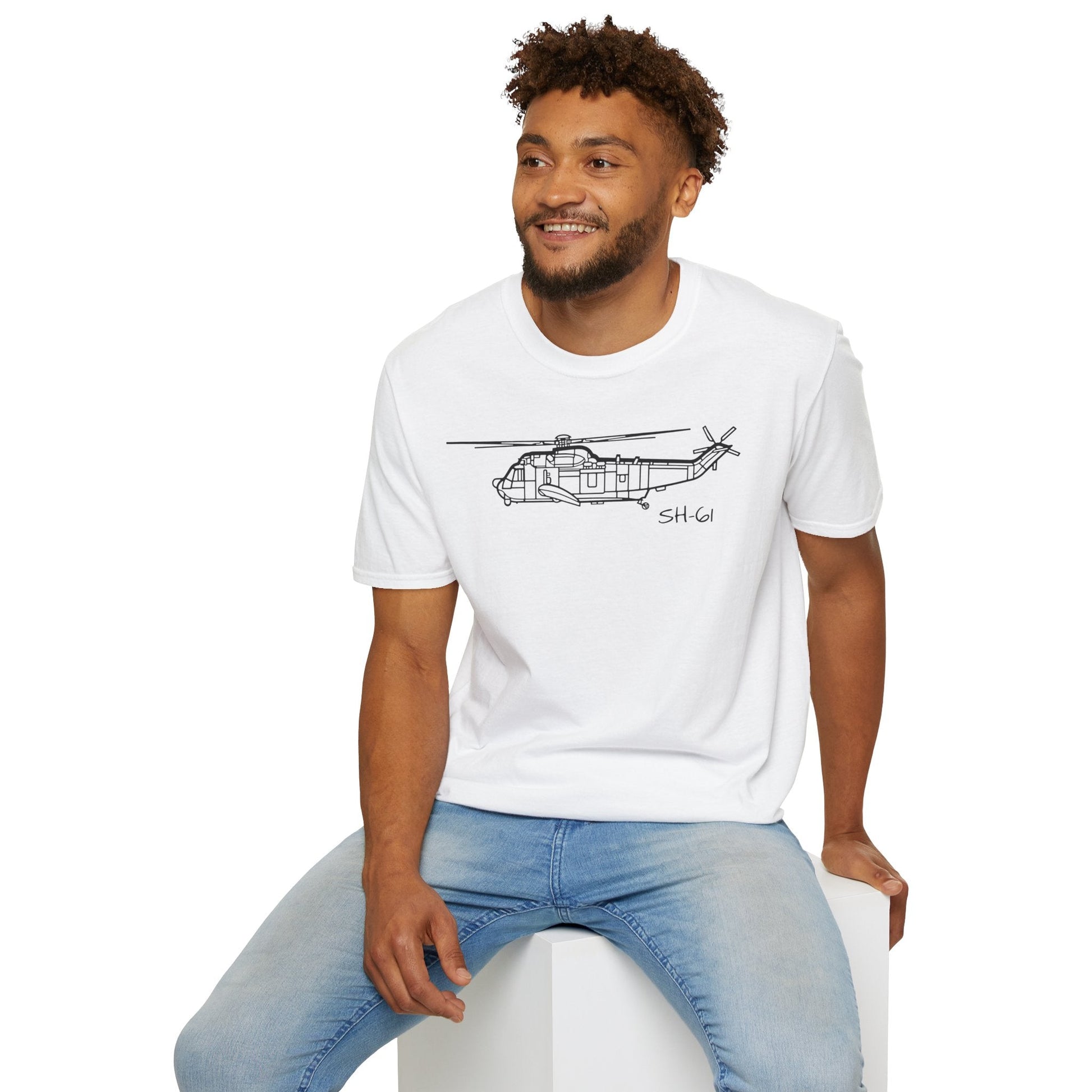 SH-61 T-Shirt – Naval Helicopter Aircraft Tee - Pilot gifts - WWII warbird t-shirt