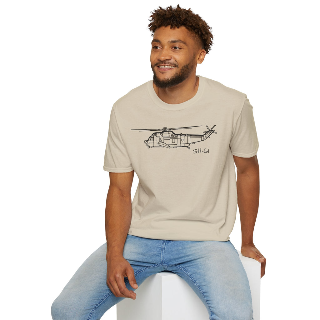 SH-61 T-Shirt – Naval Helicopter Aircraft Tee - Pilot gifts - WWII warbird t-shirt