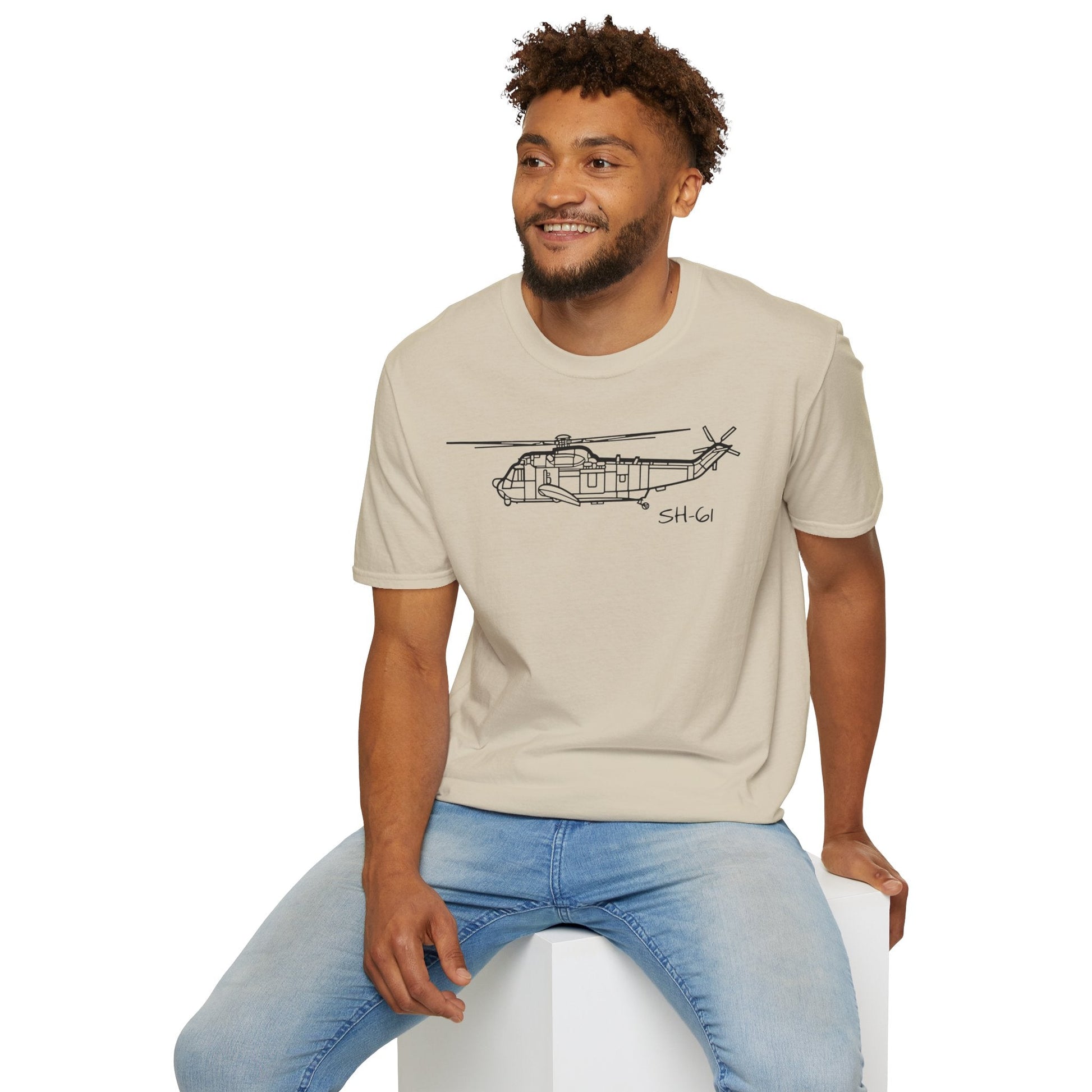 SH-61 T-Shirt – Naval Helicopter Aircraft Tee - Pilot gifts - WWII warbird t-shirt