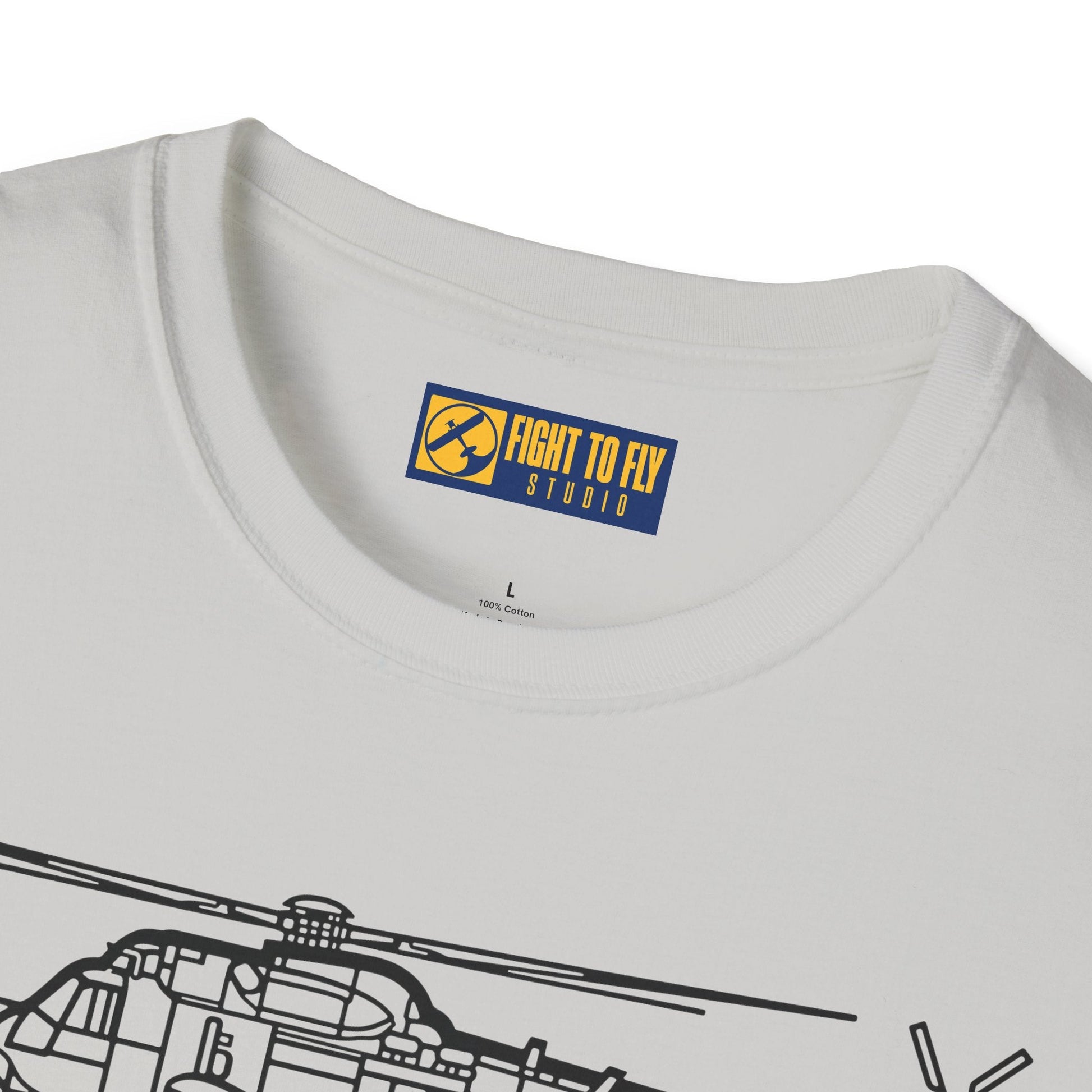 SH-61 T-Shirt – Naval Helicopter Aircraft Tee - Pilot gifts - WWII warbird t-shirt