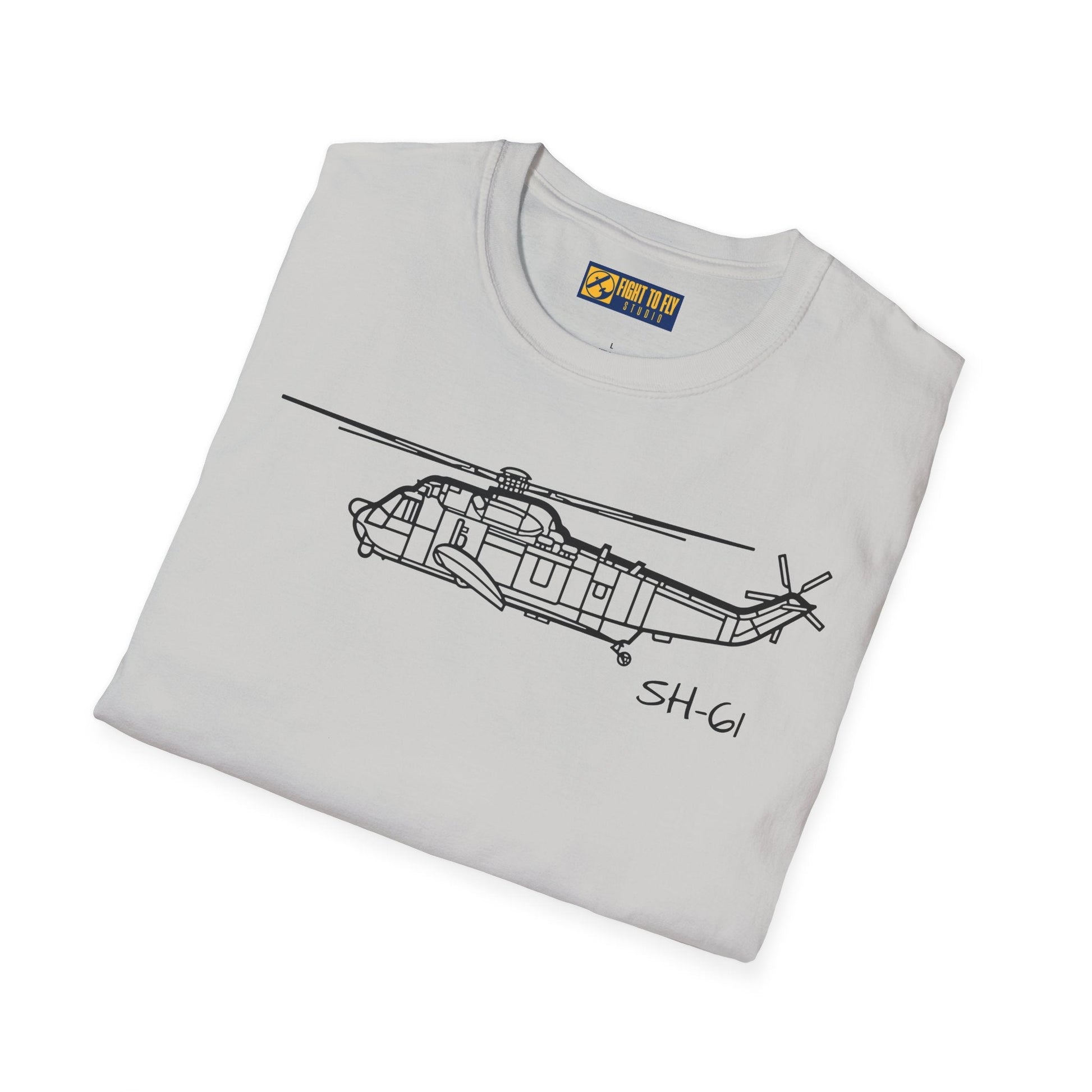 SH-61 T-Shirt – Naval Helicopter Aircraft Tee - Pilot gifts - WWII warbird t-shirt
