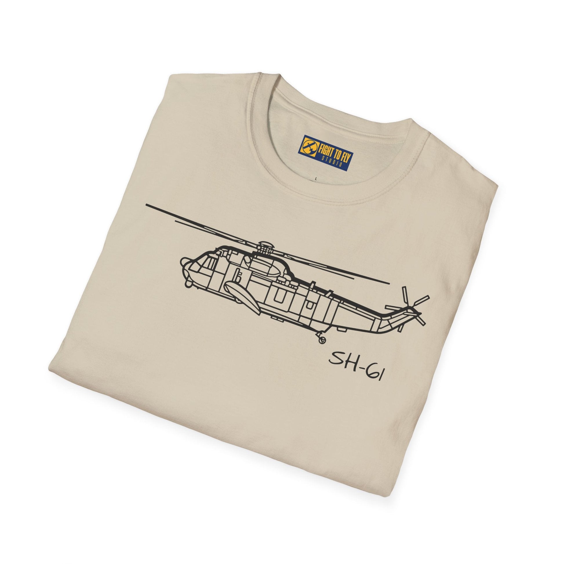 SH-61 T-Shirt – Naval Helicopter Aircraft Tee - Pilot gifts - WWII warbird t-shirt