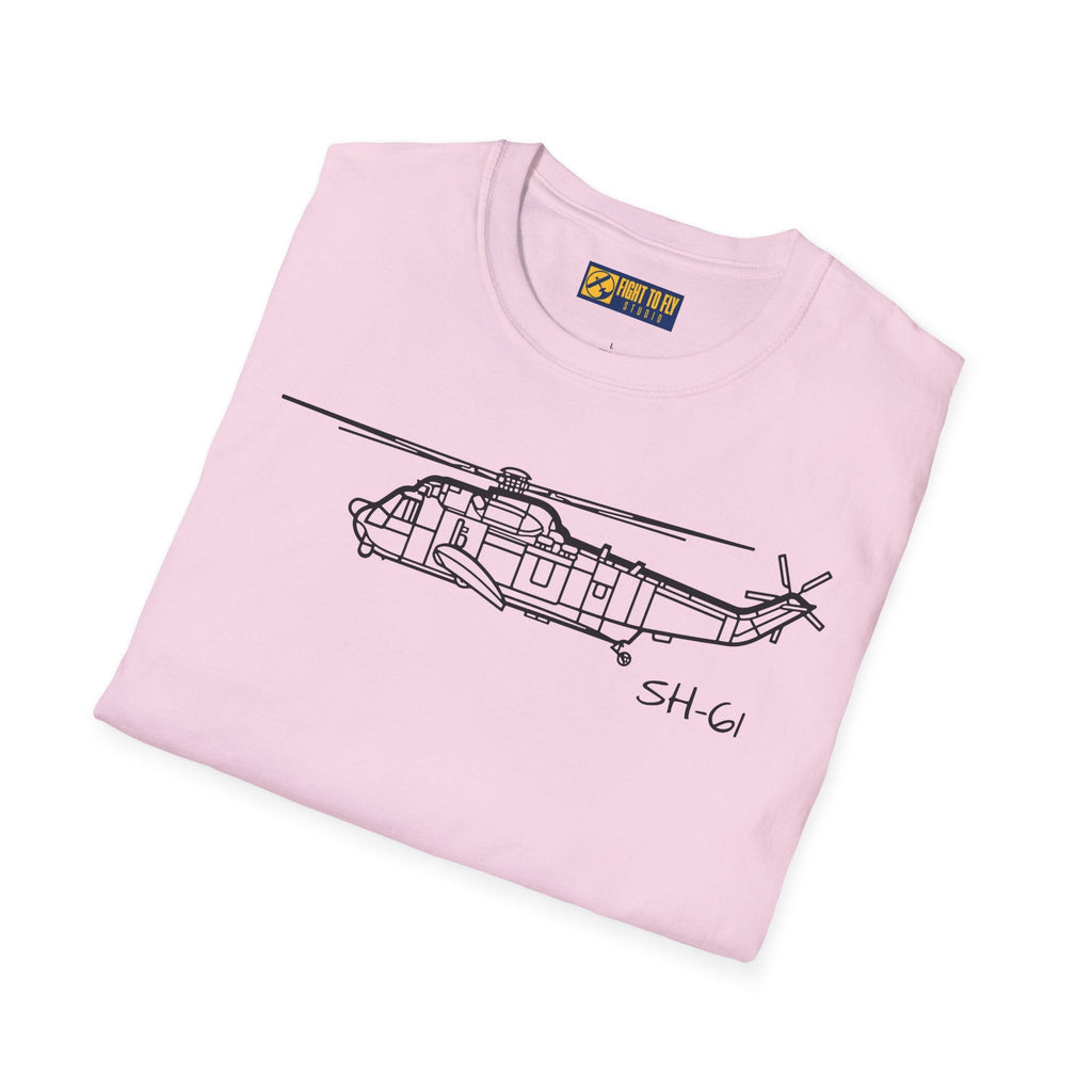SH-61 T-Shirt – Naval Helicopter Aircraft Tee - Pilot gifts - WWII warbird t-shirt