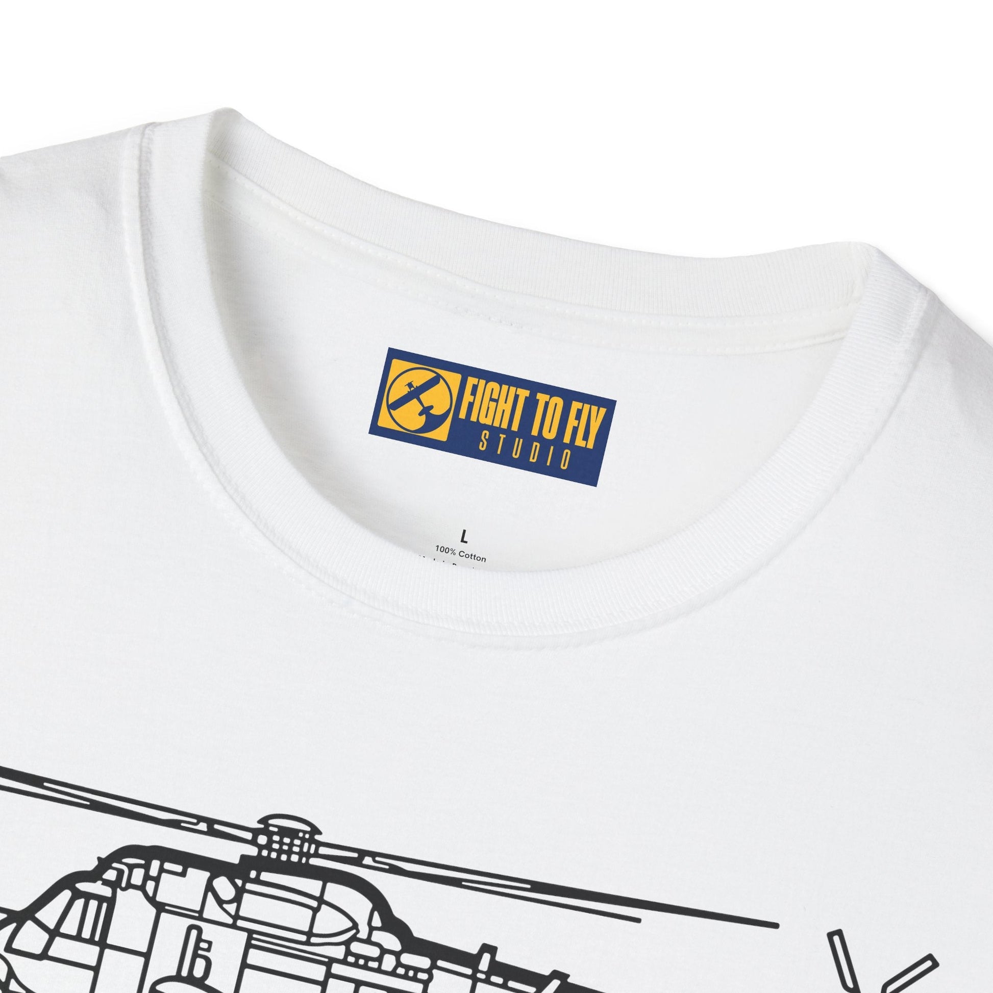 SH-61 T-Shirt – Naval Helicopter Aircraft Tee - Pilot gifts - WWII warbird t-shirt