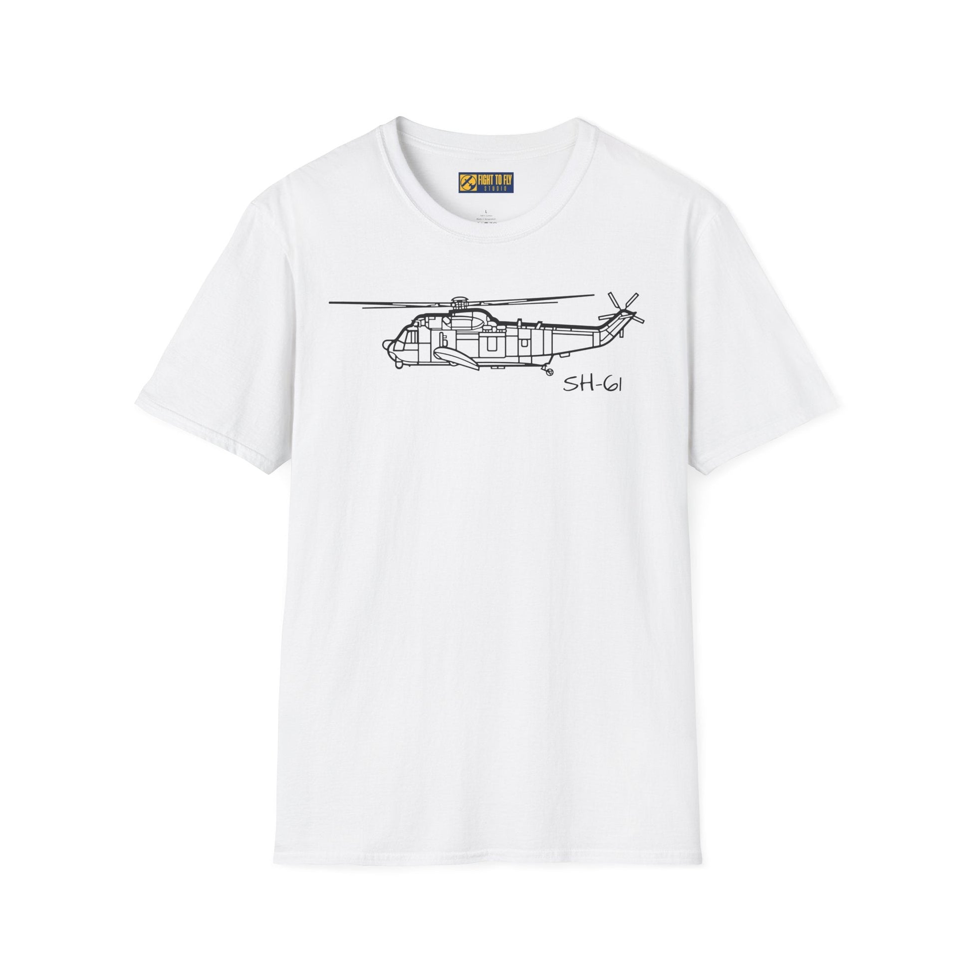 SH-61 T-Shirt – Naval Helicopter Aircraft Tee - Pilot gifts - WWII warbird t-shirt