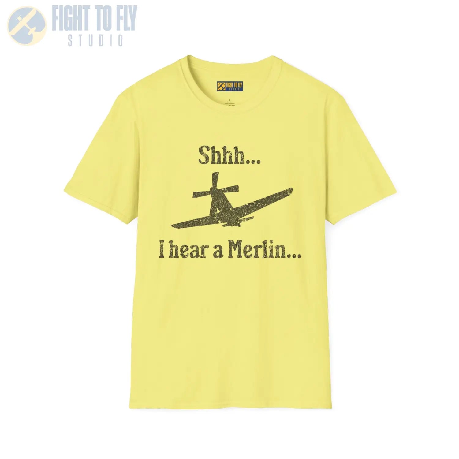 Shhh... I Hear a Merlin - Tee - T-Shirt - Pilot gifts - WWII warbird t-shirt