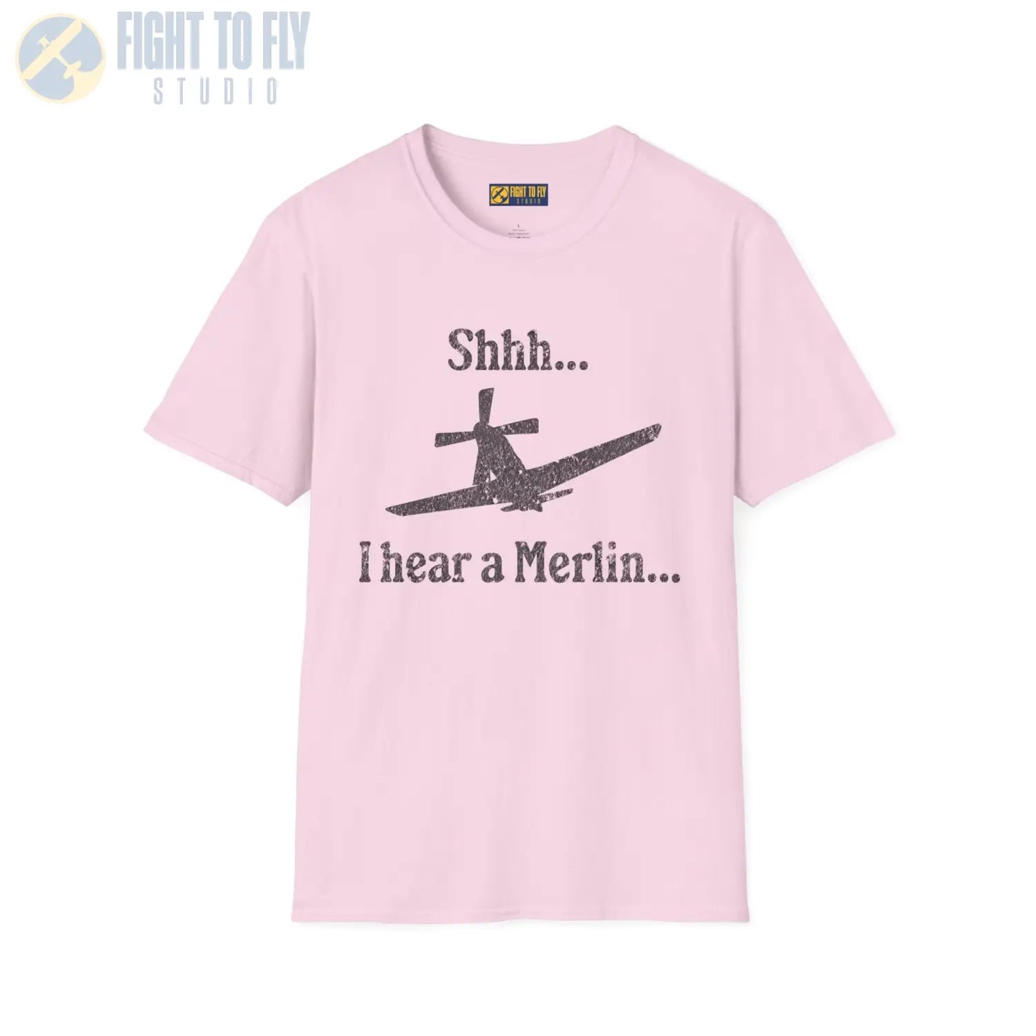 Shhh... I Hear a Merlin - Tee - T-Shirt - Pilot gifts - WWII warbird t-shirt