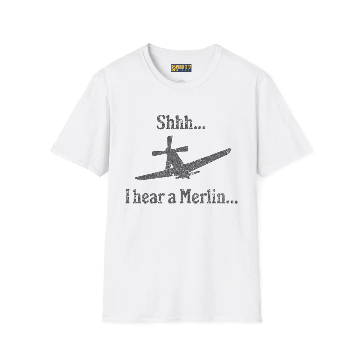 Shhh... I Hear a Merlin - Tee - T-Shirt - Pilot gifts - WWII warbird t-shirt