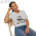 Shhh... I Hear a Warbird - P-38 - T-Shirt - Pilot gifts - WWII warbird t-shirt