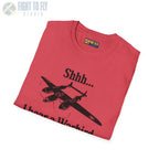 Shhh... I Hear a Warbird - P-38 - T-Shirt - Pilot gifts - WWII warbird t-shirt