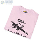Shhh... I Hear a Warbird - P-38 - T-Shirt - Pilot gifts - WWII warbird t-shirt