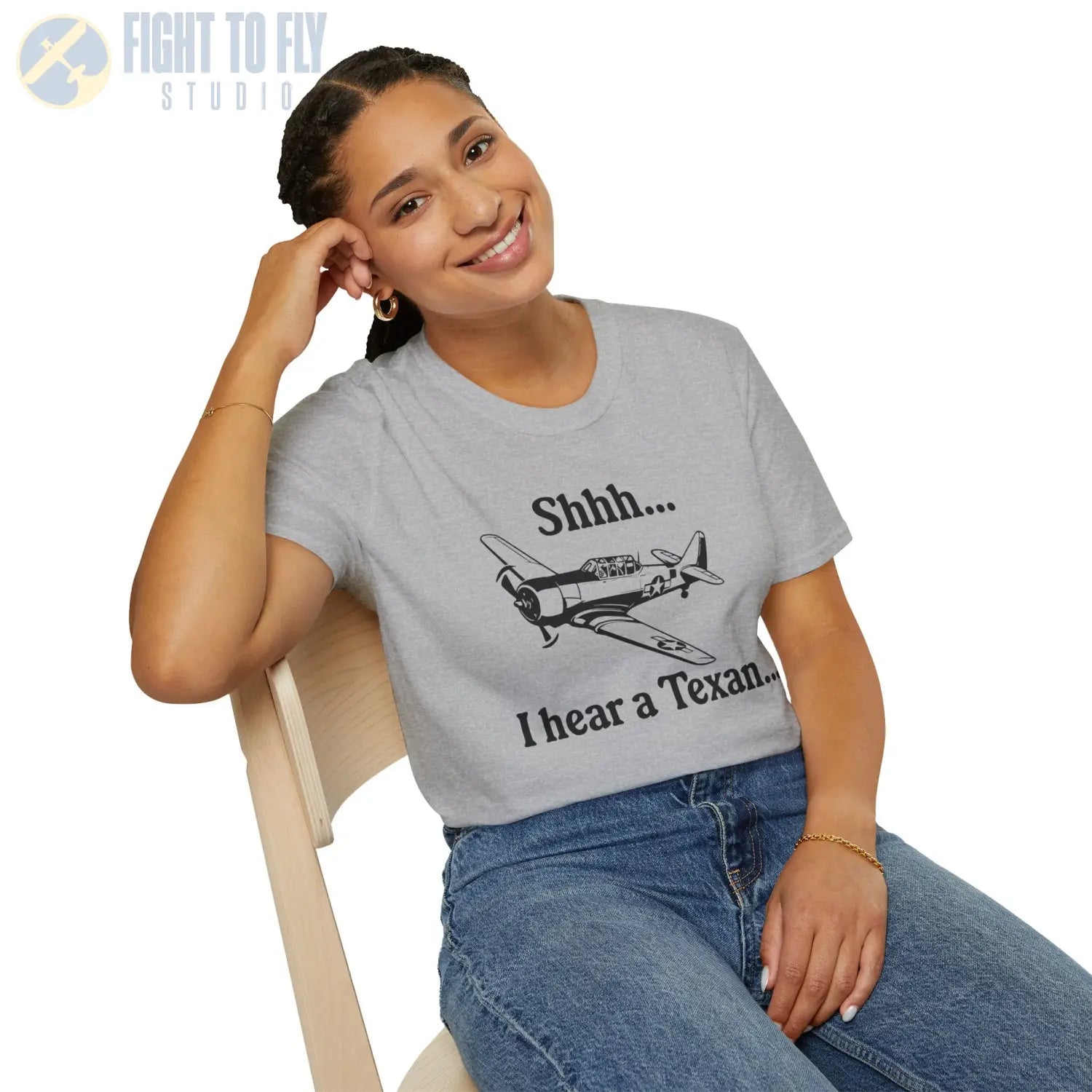 “Shhhh… I Hear a Texan” T-Shirt - Pilot gifts - WWII warbird t-shirt