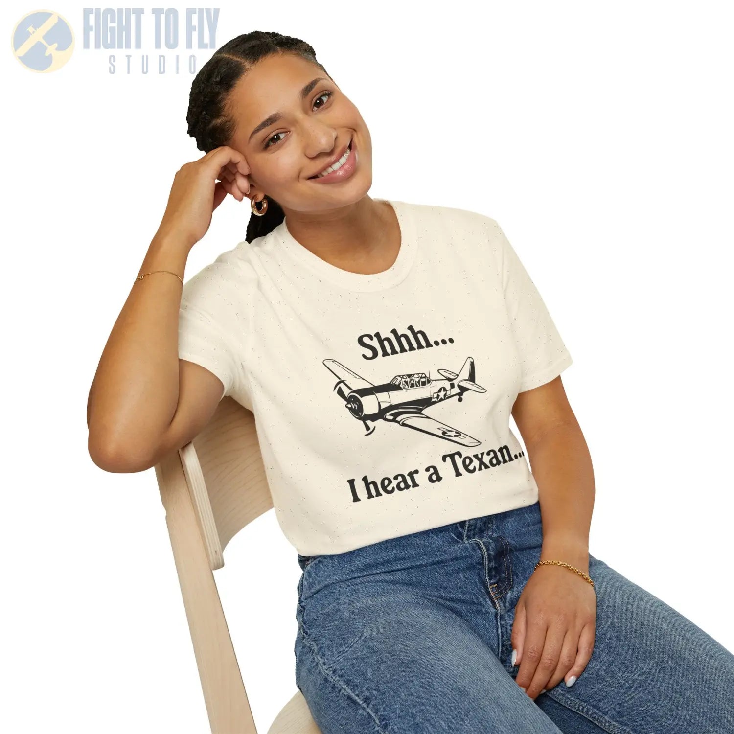 “Shhhh… I Hear a Texan” T-Shirt - Pilot gifts - WWII warbird t-shirt