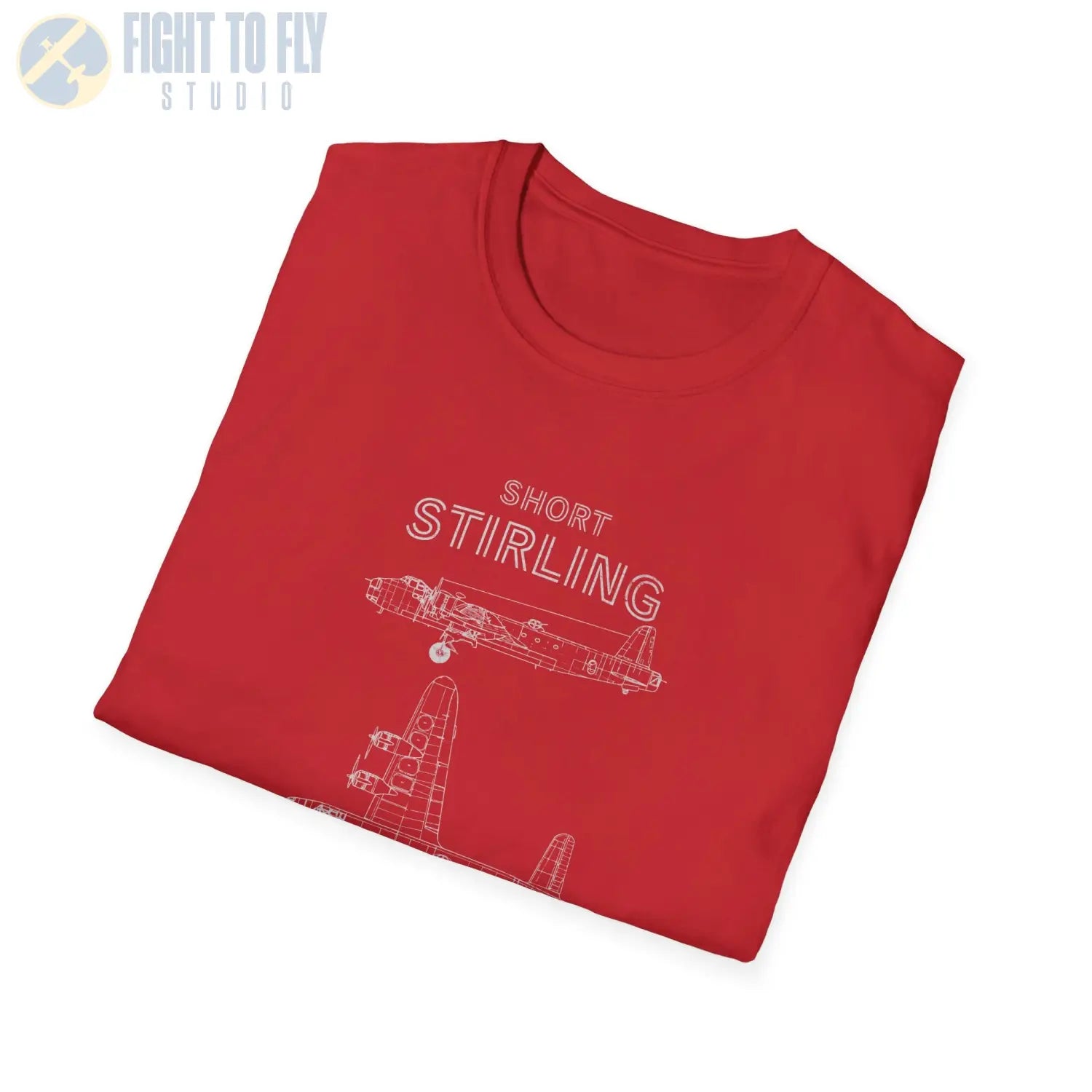 Short Stirling — T-shirt - T-Shirt - Pilot gifts - WWII warbird t-shirt