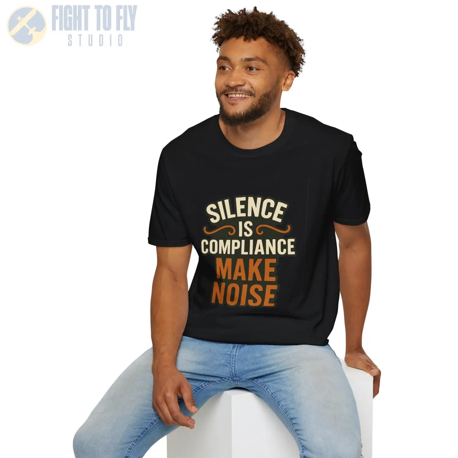 Silence Is Compliance – Make Noise Tee - T-Shirt - Pilot gifts - WWII warbird t-shirt