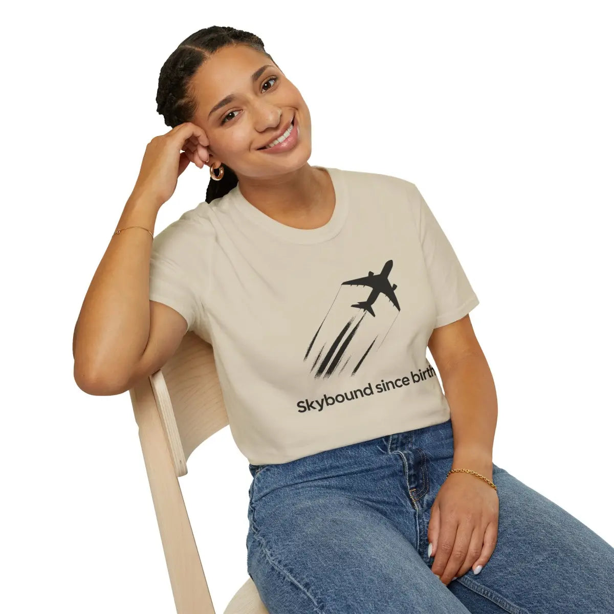 Skybound Since Birth - T-Shirt - Pilot gifts - WWII warbird t-shirt