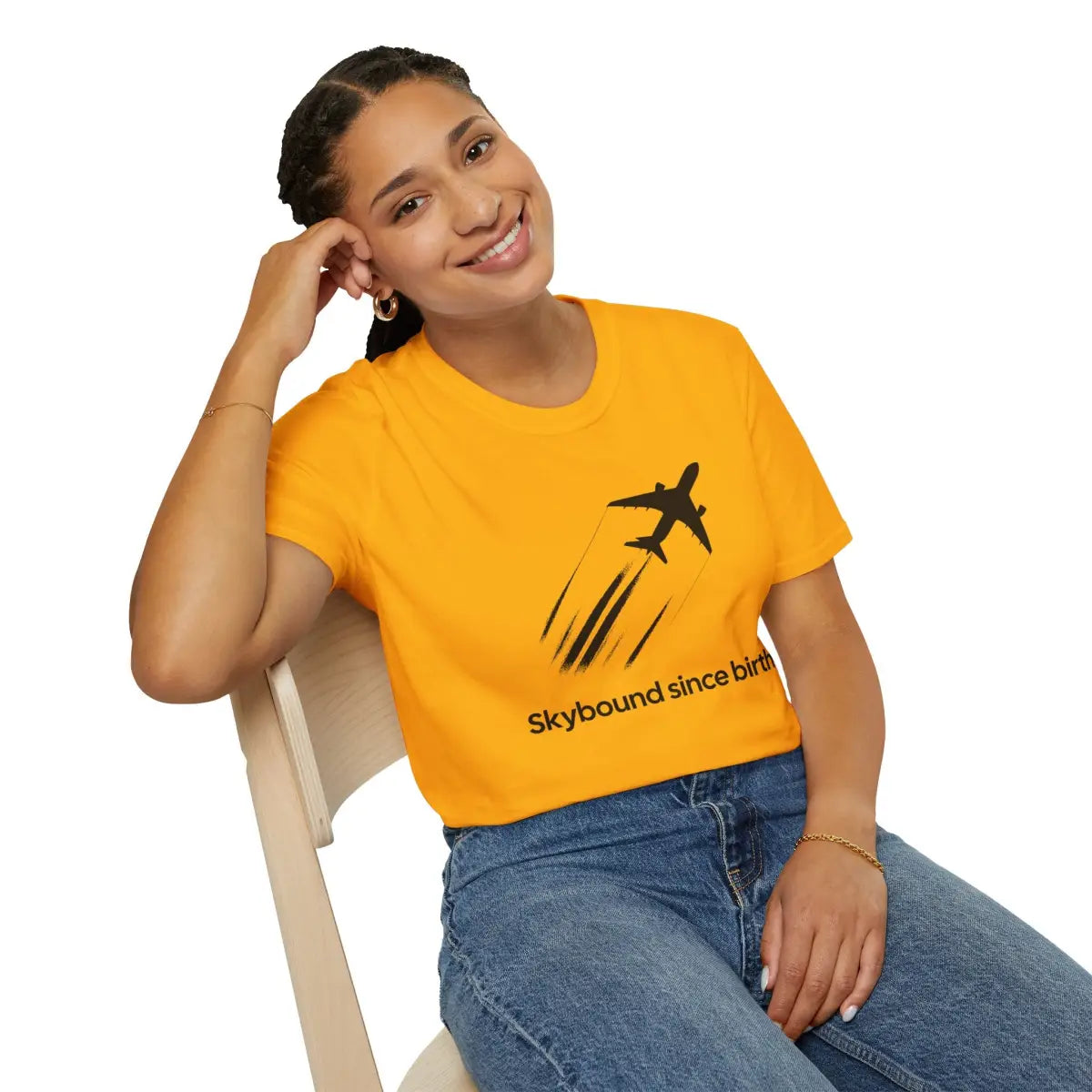 Skybound Since Birth - T-Shirt - Pilot gifts - WWII warbird t-shirt