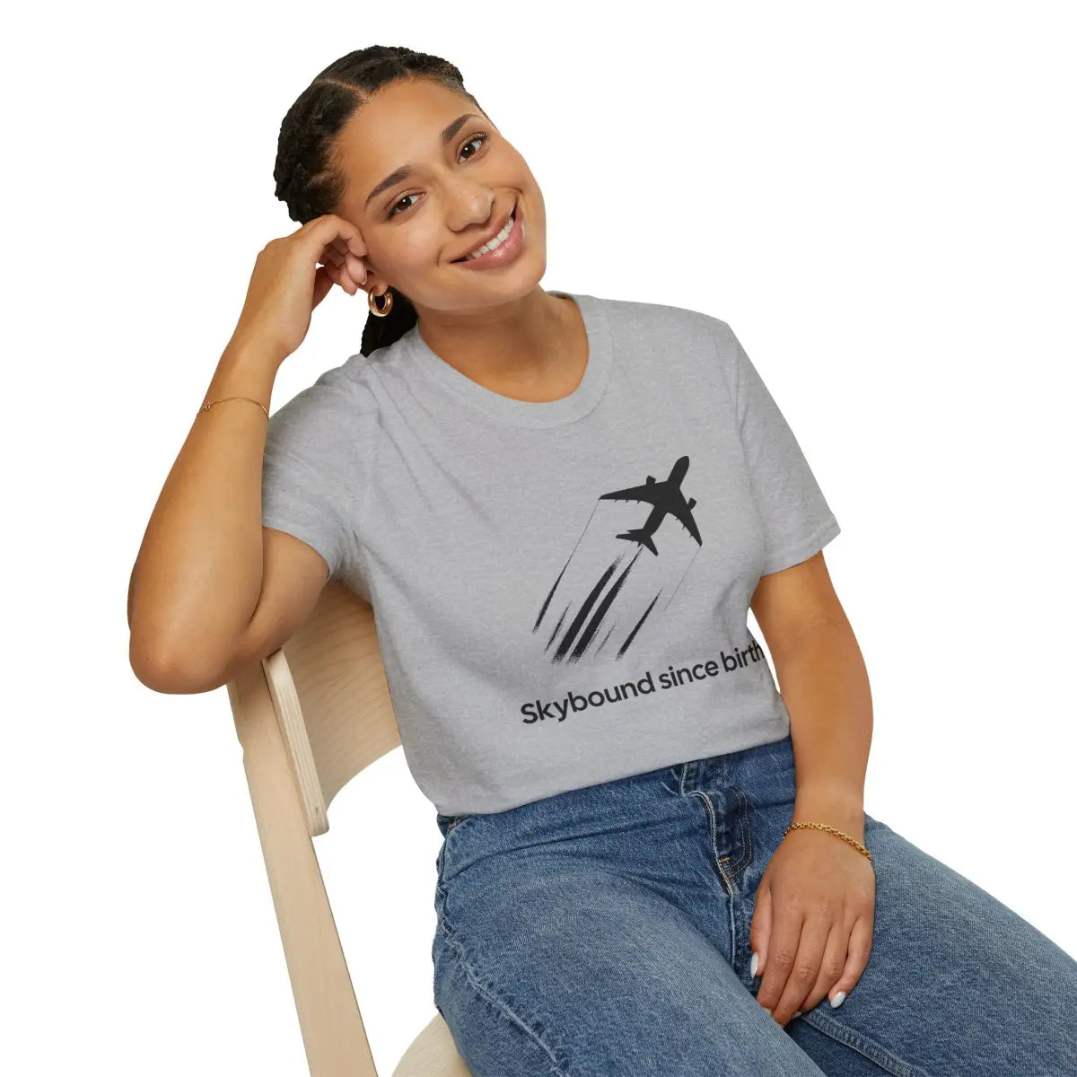 Skybound Since Birth - T-Shirt - Pilot gifts - WWII warbird t-shirt