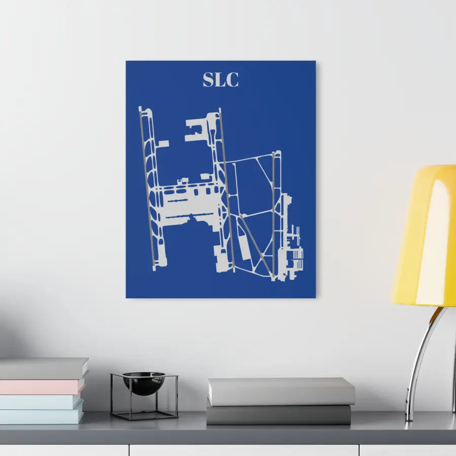 SLC - Salt Lake City International Acrylic Print - Home Decor - Pilot gifts - WWII warbird t-shirt