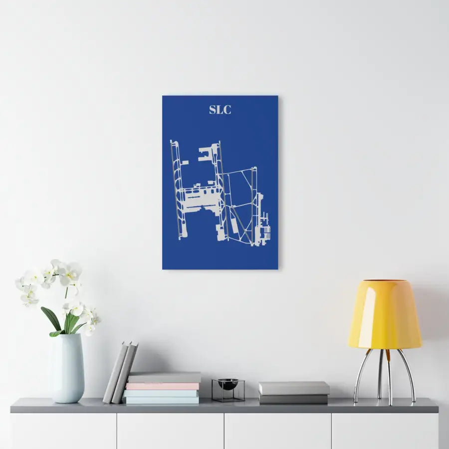 SLC - Salt Lake City International Acrylic Print - Home Decor - Pilot gifts - WWII warbird t-shirt