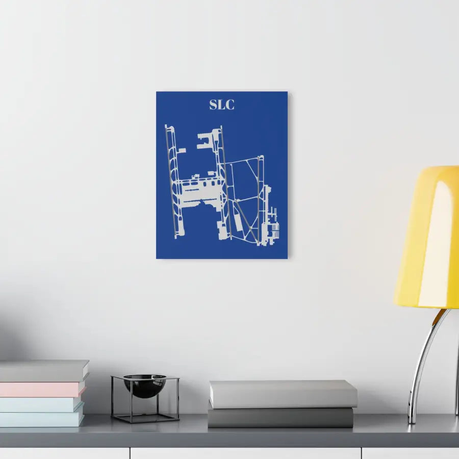 SLC - Salt Lake City International Acrylic Print - Home Decor - Pilot gifts - WWII warbird t-shirt
