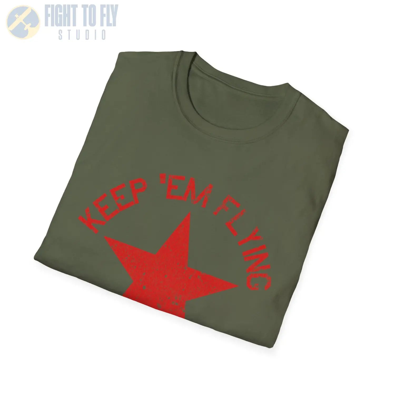 Soviet Union Red Star “Keep ’Em Flying” - T-Shirt - Pilot gifts - WWII warbird t-shirt