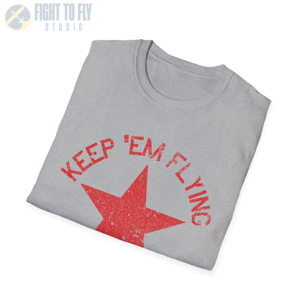 Soviet Union Red Star “Keep ’Em Flying” T Shirt Pilot gifts WWII warbird t shirt