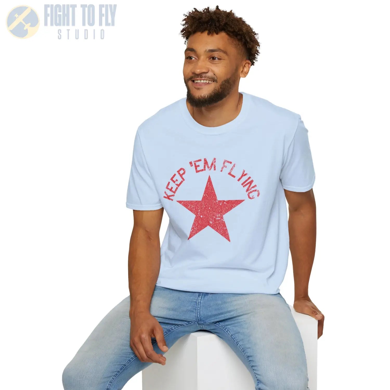 Soviet Union Red Star “Keep ’Em Flying” T Shirt Pilot gifts WWII warbird t shirt