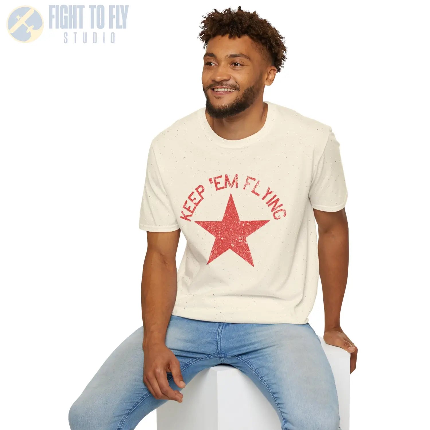 Soviet Union Red Star “Keep ’Em Flying” T Shirt Pilot gifts WWII warbird t shirt