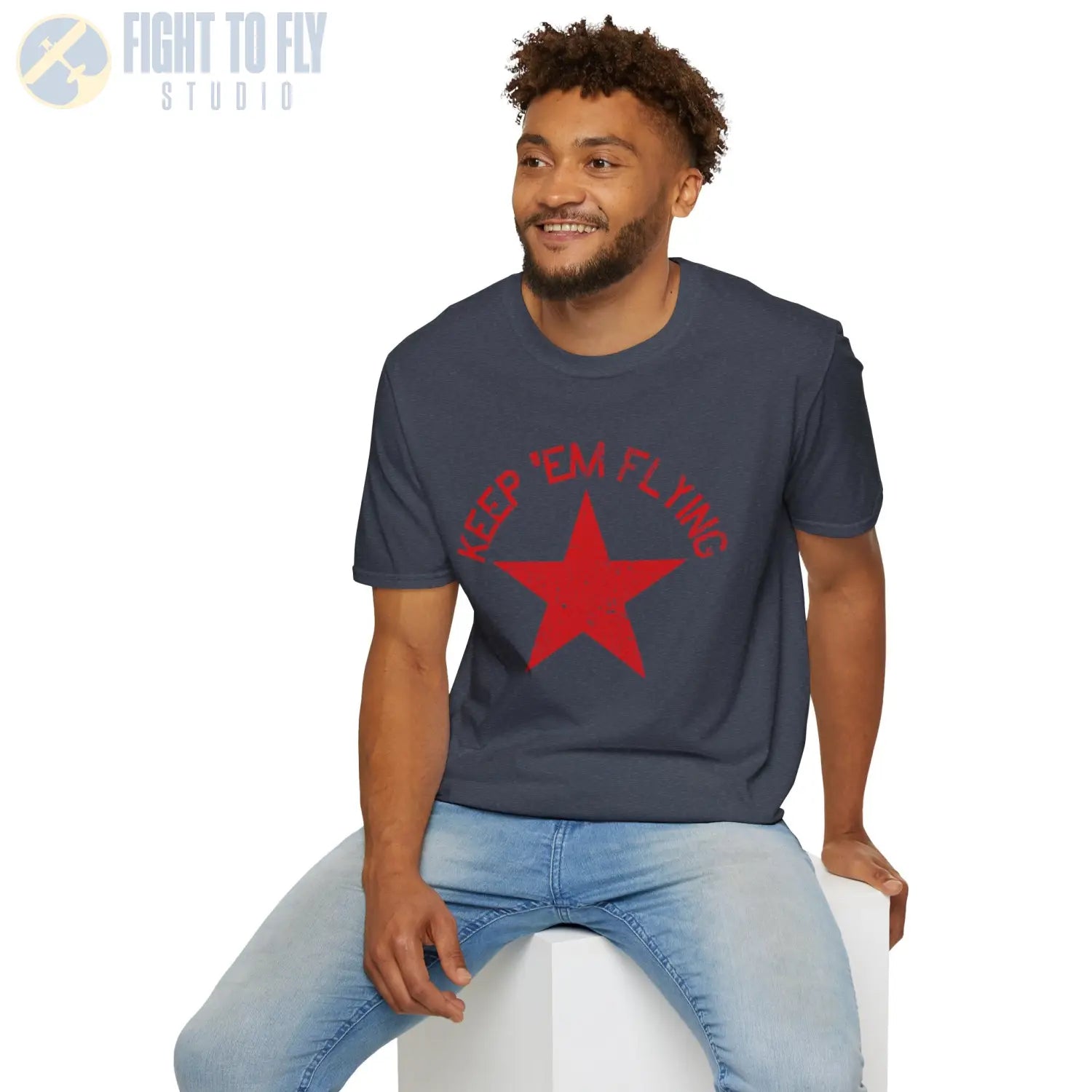 Soviet Union Red Star “Keep ’Em Flying” - T-Shirt - Pilot gifts - WWII warbird t-shirt