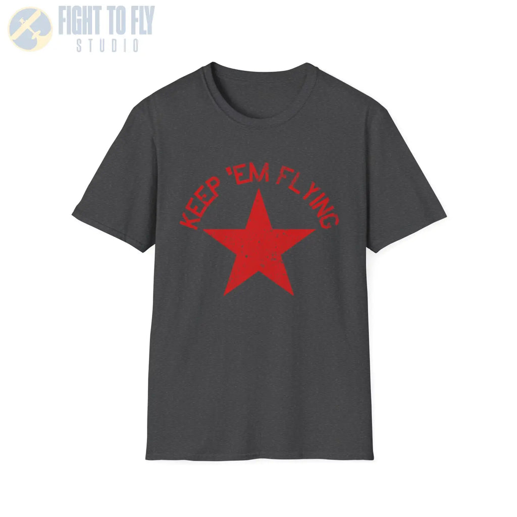 Soviet Union Red Star “Keep ’Em Flying” - T-Shirt - Pilot gifts - WWII warbird t-shirt