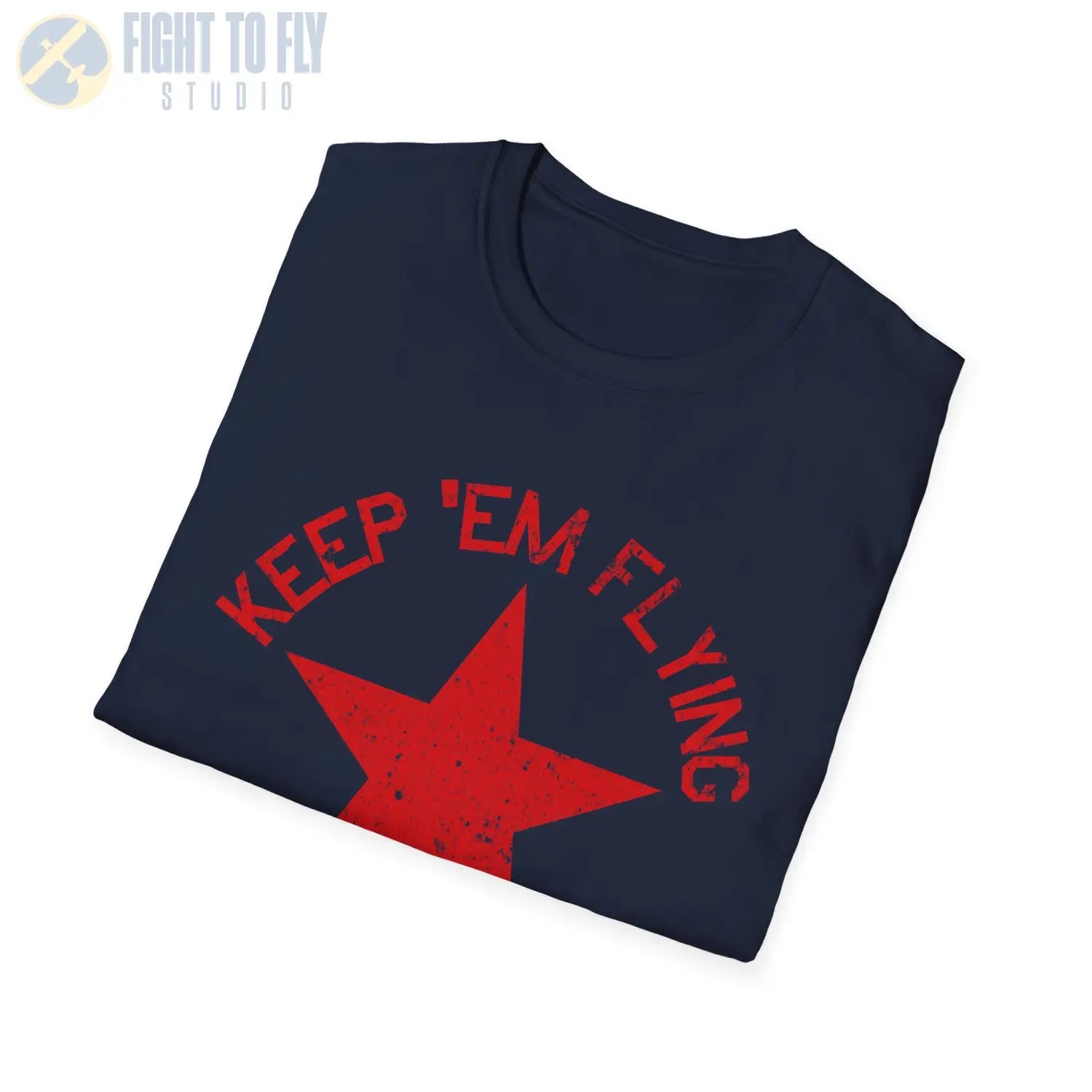 Soviet Union Red Star “Keep ’Em Flying” T Shirt Pilot gifts WWII warbird t shirt
