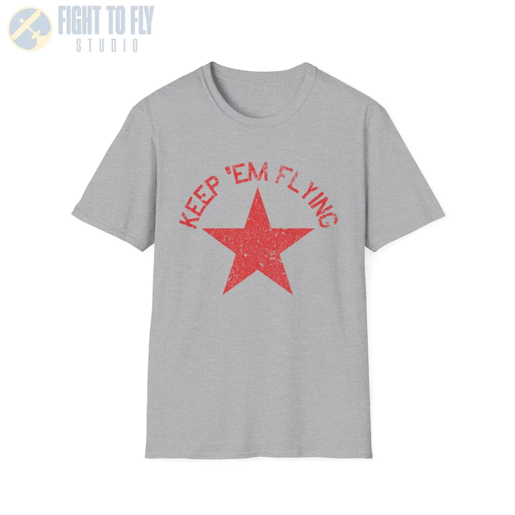 Soviet Union Red Star “Keep ’Em Flying” - T-Shirt - Pilot gifts - WWII warbird t-shirt