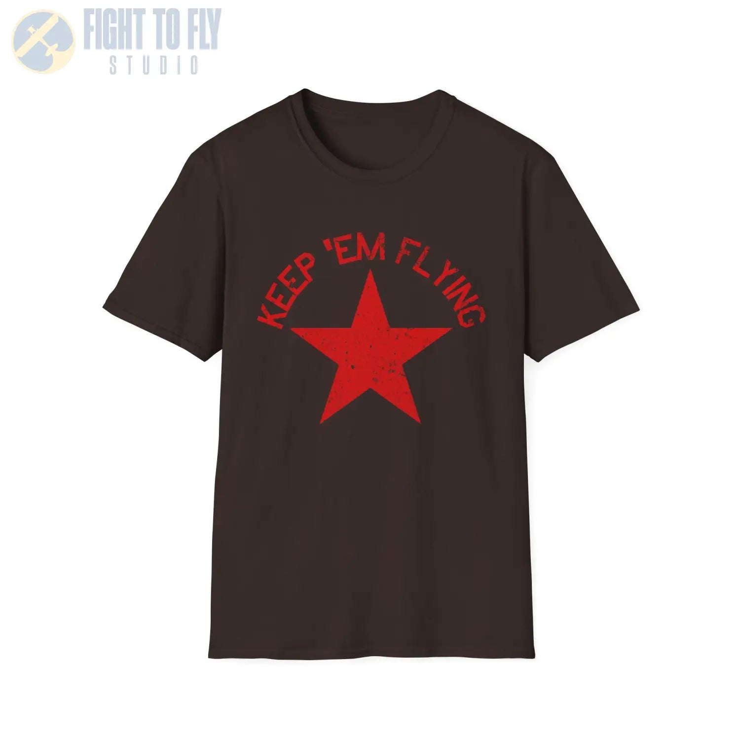 Soviet Union Red Star “Keep ’Em Flying” T Shirt Pilot gifts WWII warbird t shirt