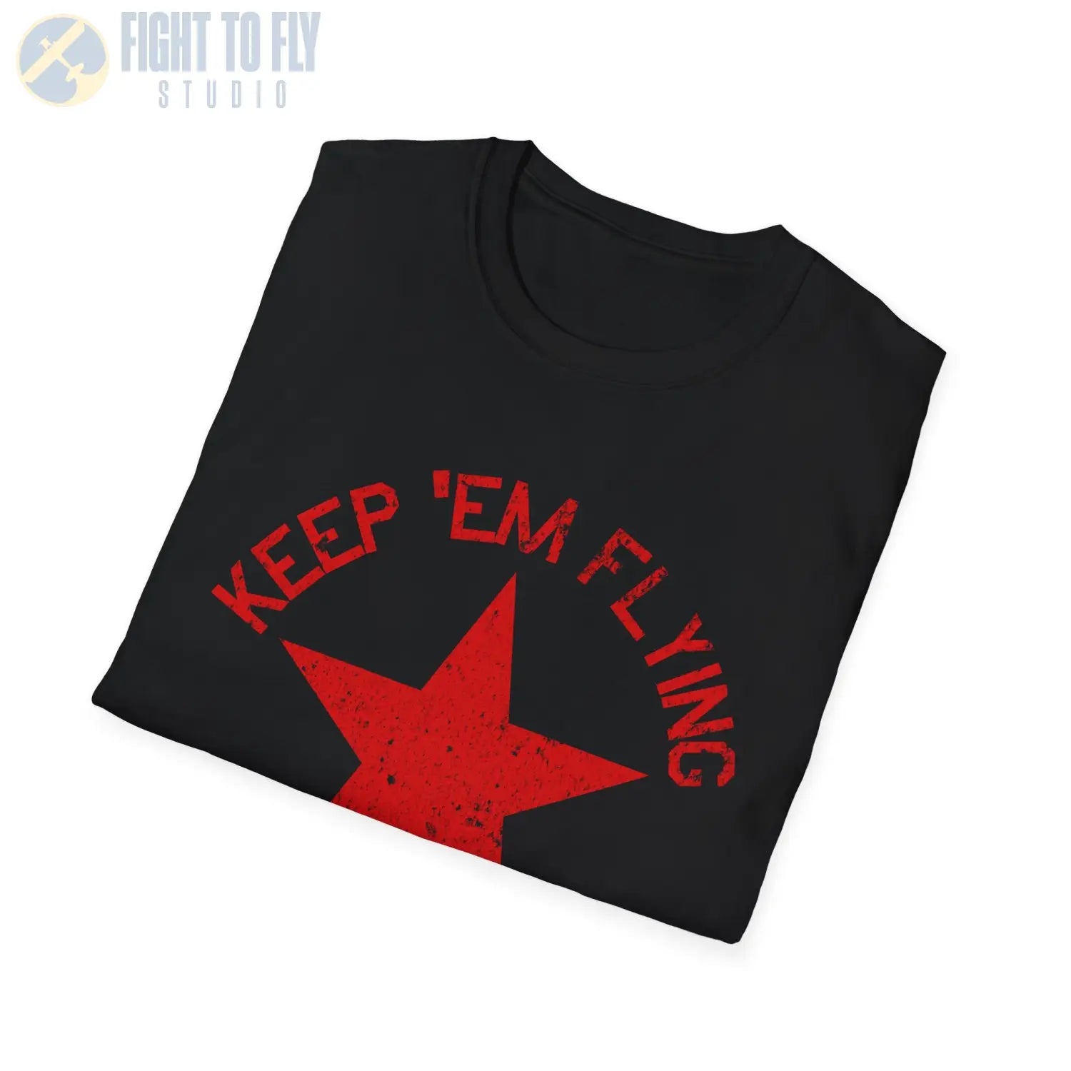 Soviet Union Red Star “Keep ’Em Flying” T Shirt Pilot gifts WWII warbird t shirt