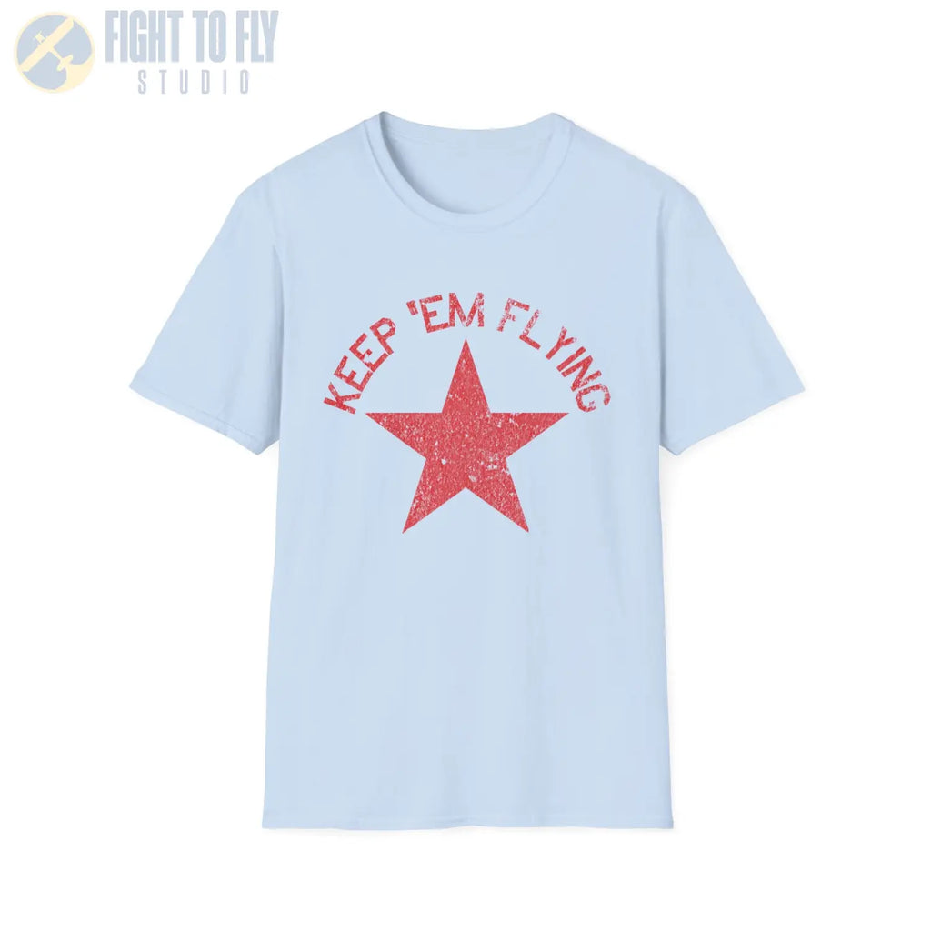 Soviet Union Red Star “Keep ’Em Flying” - T-Shirt - Pilot gifts - WWII warbird t-shirt
