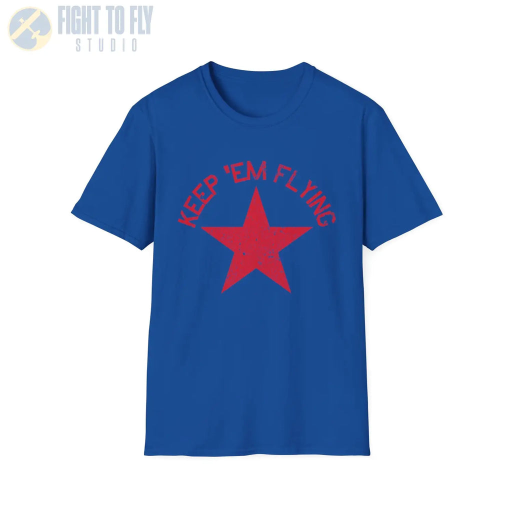 Soviet Union Red Star “Keep ’Em Flying” - T-Shirt - Pilot gifts - WWII warbird t-shirt
