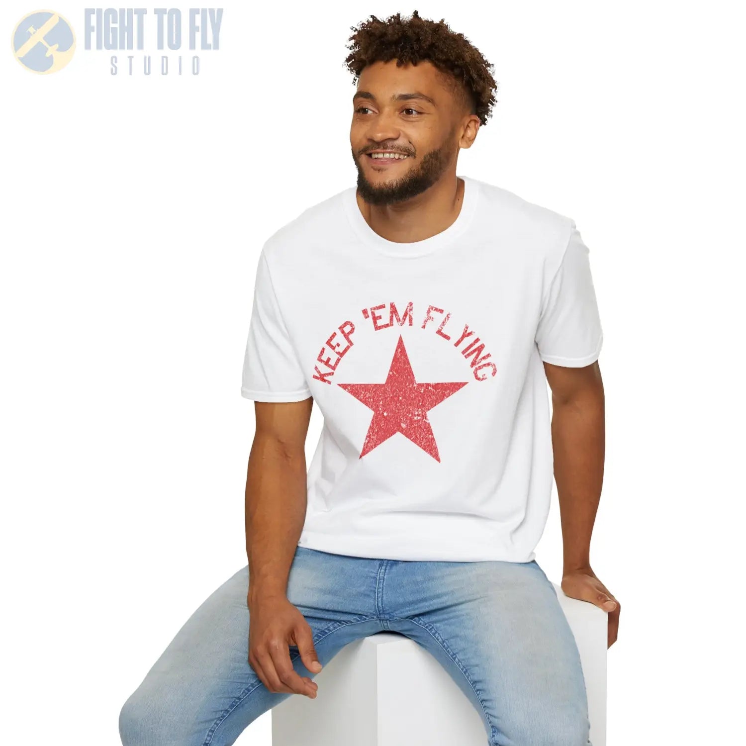 Soviet Union Red Star “Keep ’Em Flying” T Shirt Pilot gifts WWII warbird t shirt