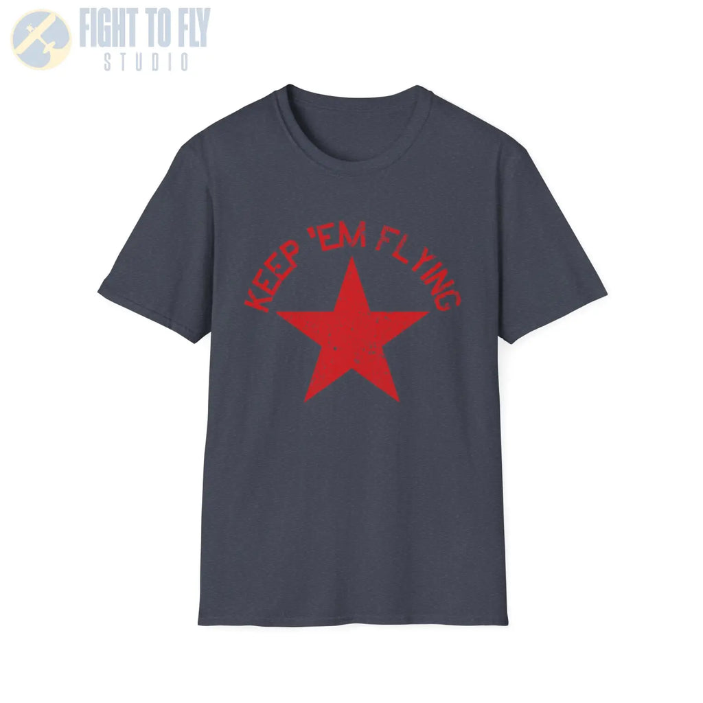 Soviet Union Red Star “Keep ’Em Flying” - T-Shirt - Pilot gifts - WWII warbird t-shirt
